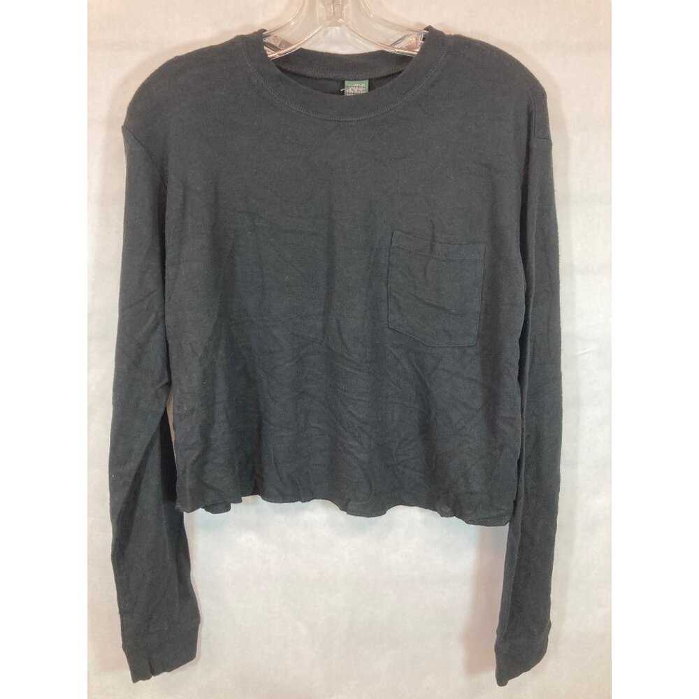 Everyday Elegance: Women's Grey Small Long Sleeve Casual Shirt